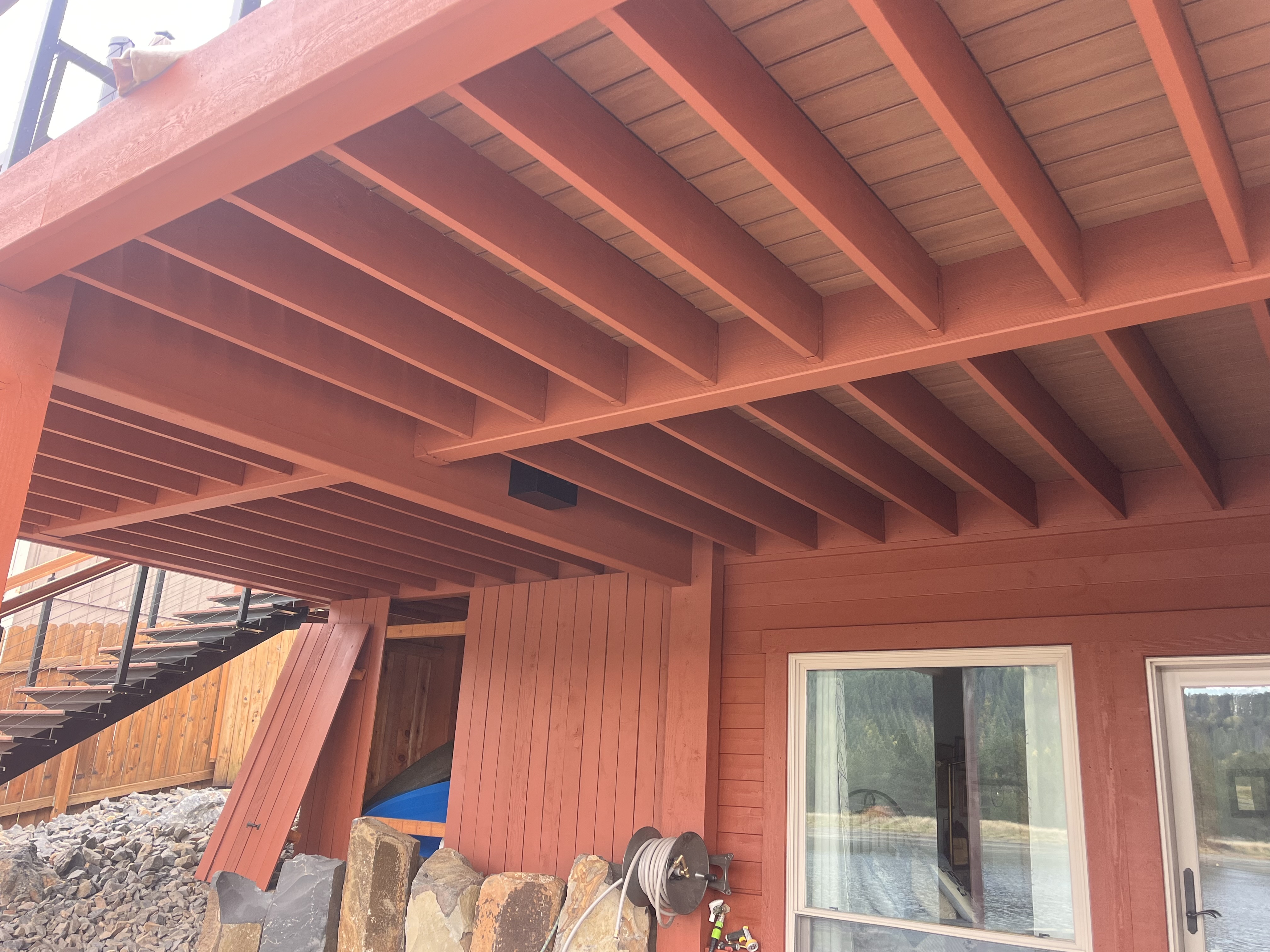 Log home full front view