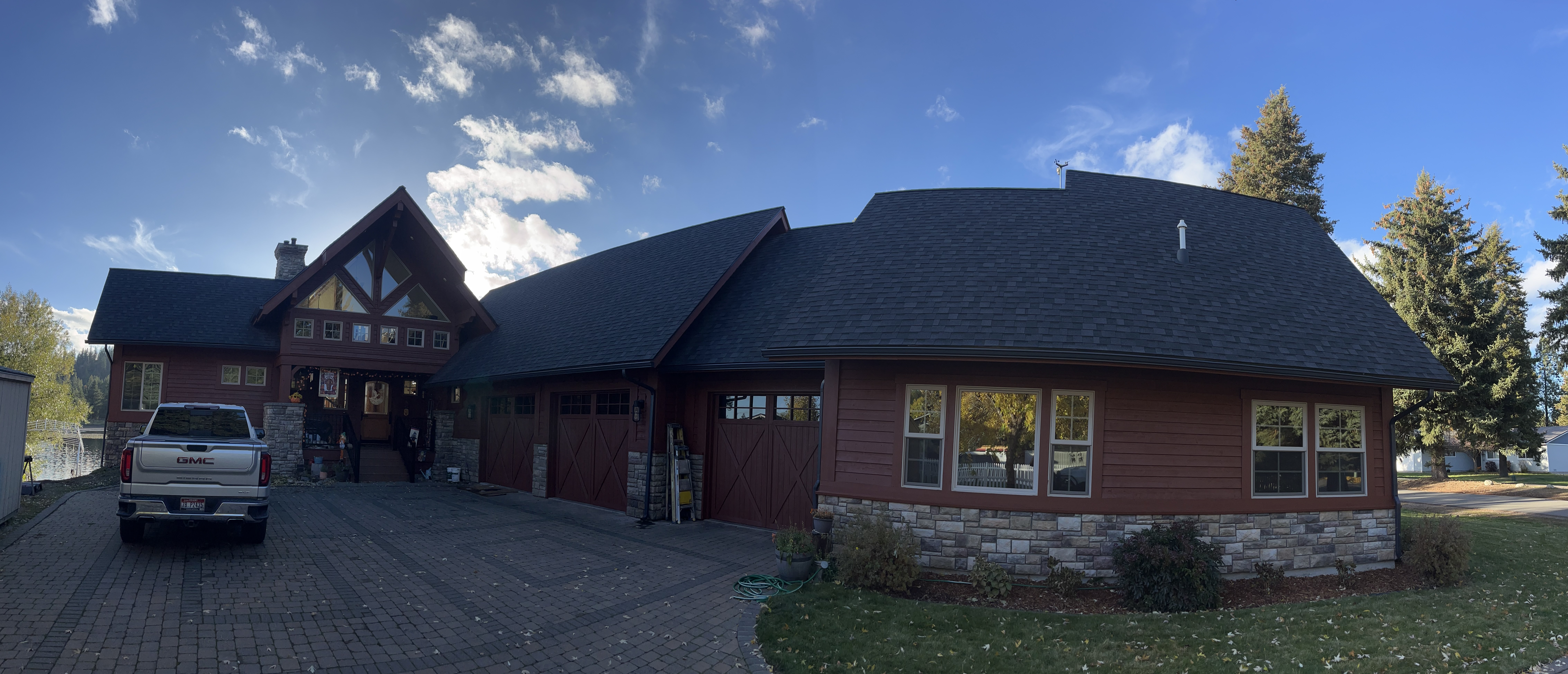 Painted deck underside detail