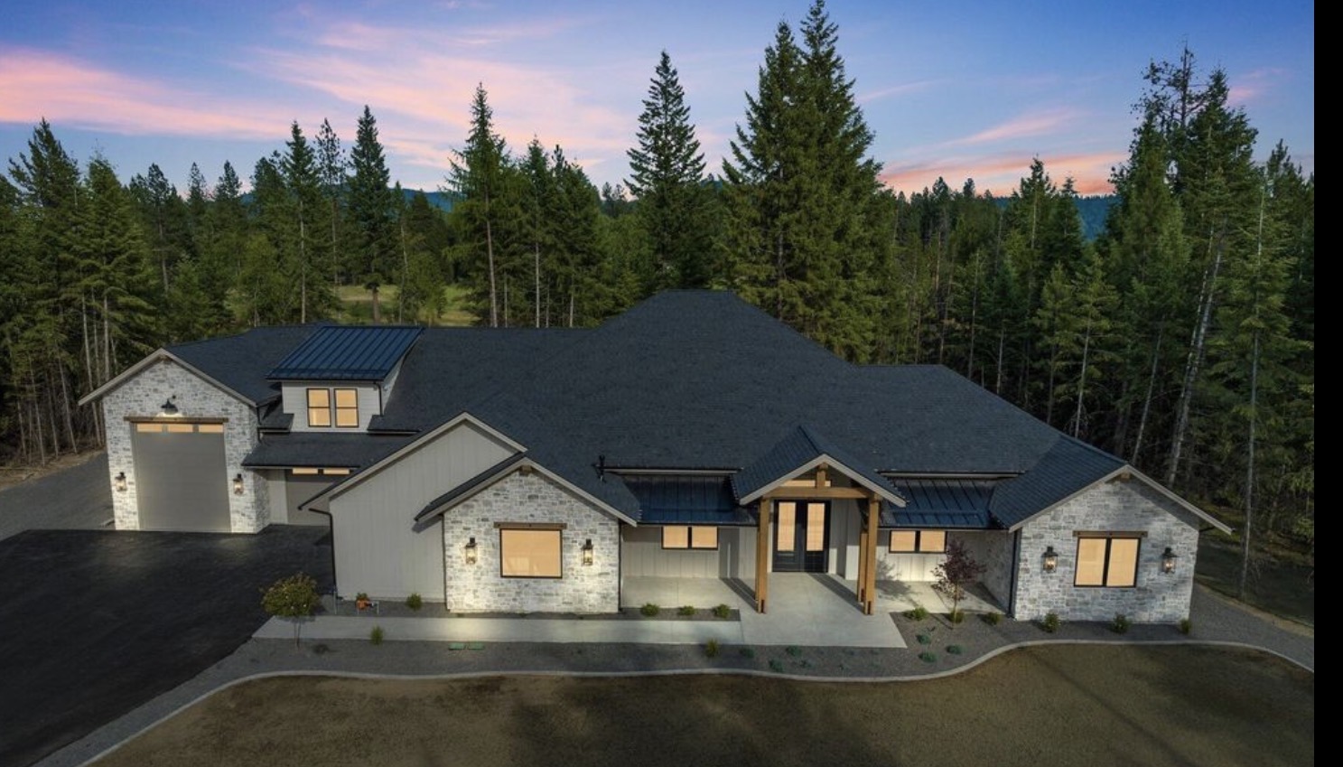 Beautiful custom home exterior by Donner Painting & Design